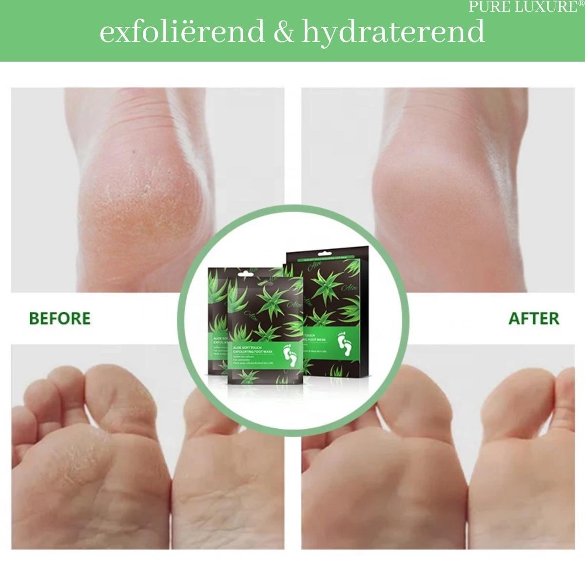 PureLuxure Voetmasker - Voetverzorging - Eeltsokken - Eelt Verwijderaar - Voetenmasker - Peel Off Masker - 1 Paar (2 Stuks) 7 PureLuxure Voetmasker - Voetverzorging - Eeltsokken - Eelt Verwijderaar - Voetenmasker - Peel Off Masker - 1 Paar (2 Stuks) - Afbeelding 5