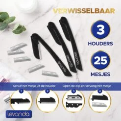 25 Duurzame Wenkbrauw Scheermesjes - Dermaplanning Razors -wegwerp Scheermesje Vrouw Gezicht Ontharing - Eyebrow Razor -Lichaamsverzorging Winkel 1200x1198 74