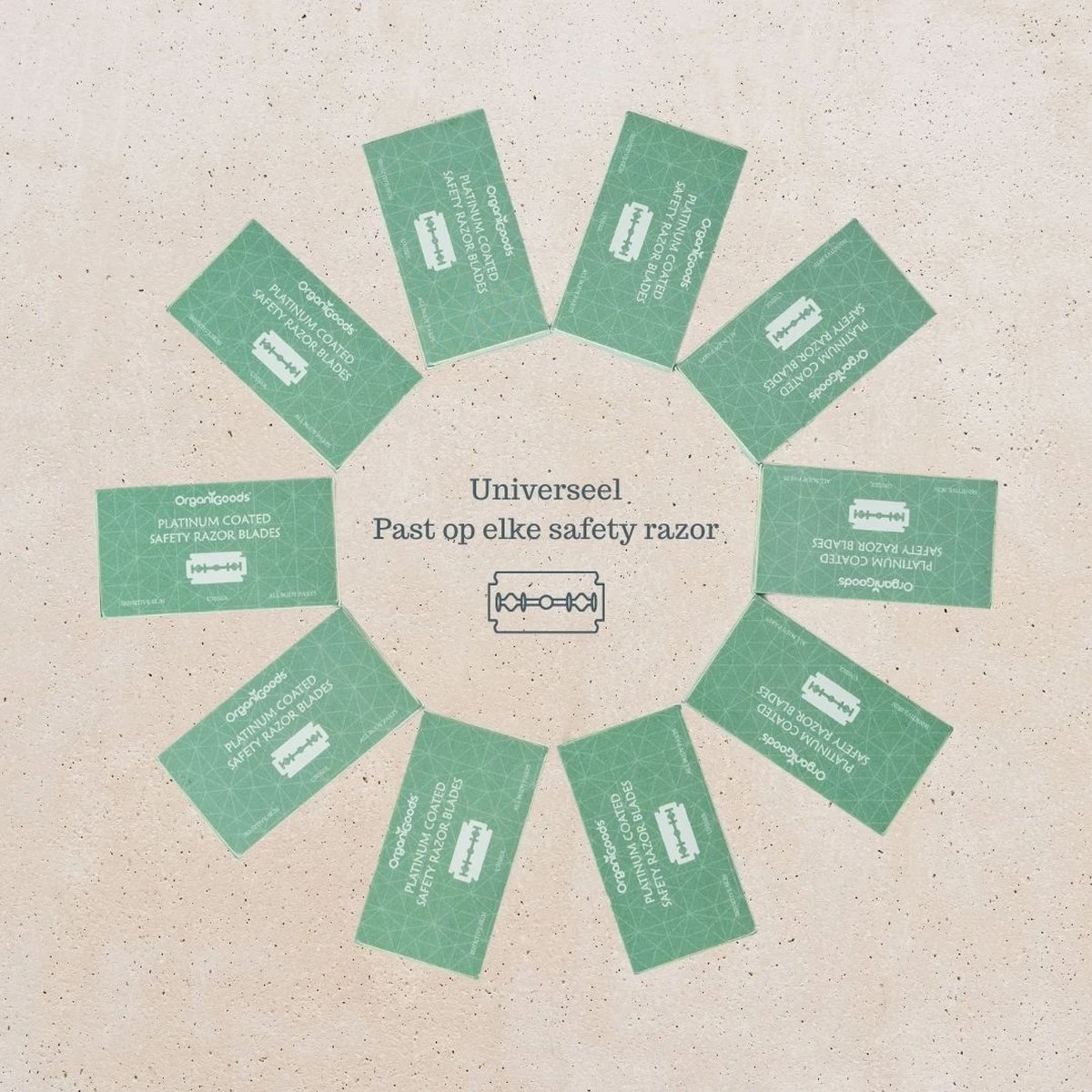 OrganiGoods Safety Razor Blades - 50 Stuks - Mesjes - Platinum Scheermesjes - Navulling Mesjes - Alle Lichaamsdelen - Double Edge Blade Scheermes - Zero Waste 7 OrganiGoods Safety Razor Blades - 50 Stuks - Mesjes - Platinum Scheermesjes - Navulling Mesjes - Alle Lichaamsdelen - Double Edge Blade Scheermes - Zero Waste - Afbeelding 5