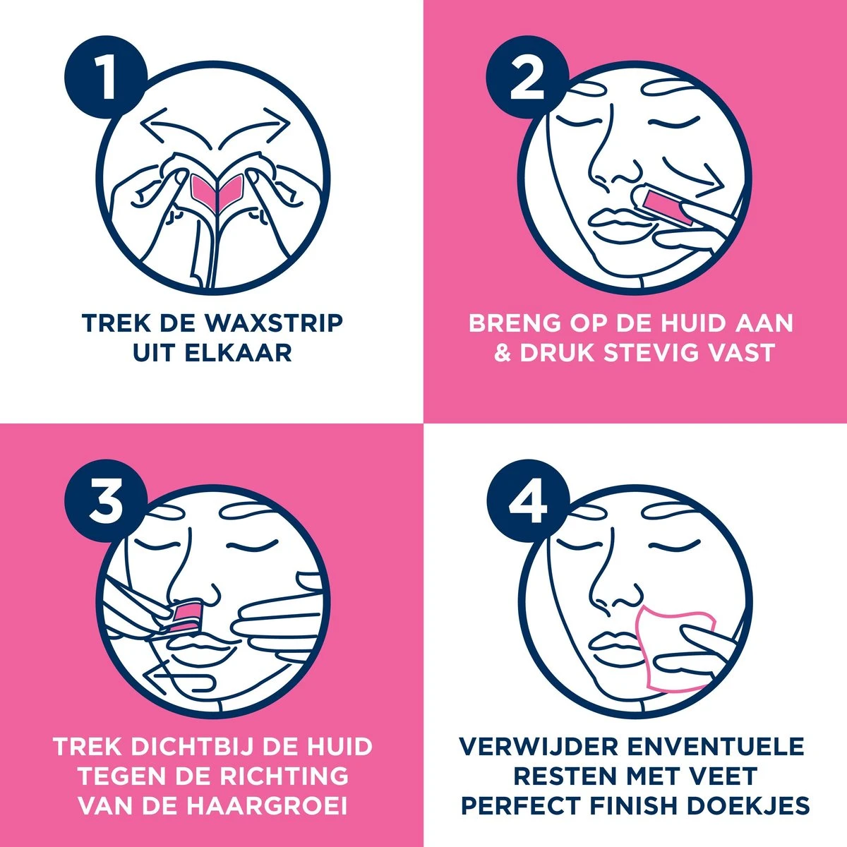 Veet - Ontharingsstrips - Gezicht - Gevoelige Huid - 20 Stuks 8 Veet - Ontharingsstrips - Gezicht - Gevoelige Huid - 20 Stuks - Afbeelding 6