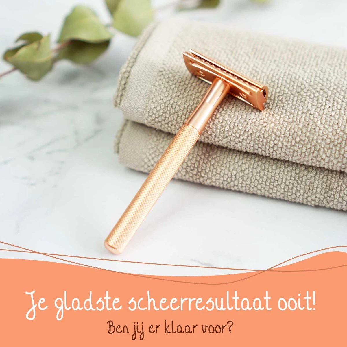 Bamboozy Safety Razor Met Houder RVS + 20 Scheermesjes Rose Gold Goud Voor Vrouwen Dames Mannen Double Edge Zero Waste Duurzaam Scheren 10 Bamboozy Safety Razor Met Houder RVS + 20 Scheermesjes Rose Gold Goud Voor Vrouwen Dames Mannen Double Edge Zero Waste Duurzaam Scheren - Afbeelding 8