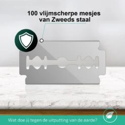 Dubbelzijdige Scheermesjes 100 Stuks (20x5) – Double Edge Blades – Navulmesjes – Geschikt Voor Safety Razor En Shavette – Zero Waste 8 Dubbelzijdige Scheermesjes 100 Stuks (20x5) – Double Edge Blades – Navulmesjes – Geschikt Voor Safety Razor En Shavette – Zero Waste -Lichaamsverzorging Winkel 1200x1200 1143