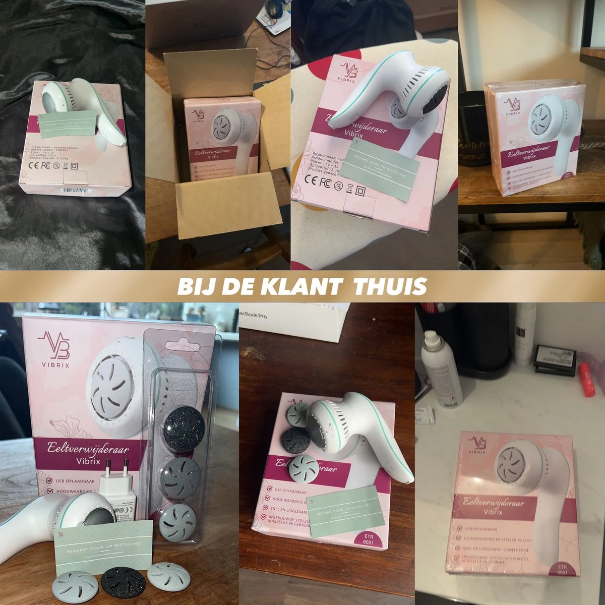 Vibrix® 2.0 Set Elektrische Eelt Verwijderaar Met Stofzuigsysteem - Krachtigste Motor Op De Markt - USB Oplaadbaar - Voetvijl 10 Vibrix® 2.0 Set Elektrische Eelt Verwijderaar Met Stofzuigsysteem - Krachtigste Motor Op De Markt - USB Oplaadbaar - Voetvijl - Afbeelding 8