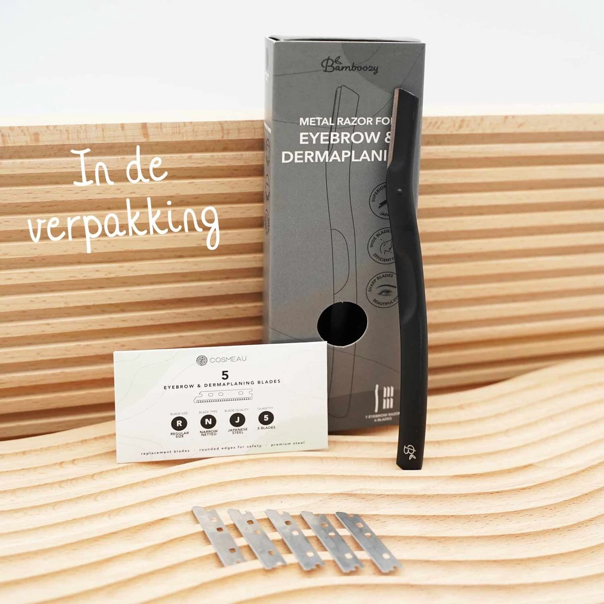 Bamboozy Metalen Dermaplaning 6x Diep Zwart Unisex Wenkbrauw Scheermesje Mesje Van Metaal - Scheermes Gezicht Intieme Streek - Baard Bakkebaarden Donshaartjes Scheren Contouren 9 Bamboozy Metalen Dermaplaning 6x Diep Zwart Unisex Wenkbrauw Scheermesje Mesje Van Metaal - Scheermes Gezicht Intieme Streek - Baard Bakkebaarden Donshaartjes Scheren Contouren - Afbeelding 7