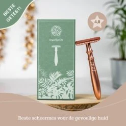 OrganiGoods Safety Razor + 20 Scheermesjes Blades - Safety Razor Voor Vrouwen - Rose Gold Goud Scheermes - Double Edge Single Blade - Veiligheidsscheermes - Duurzaam Scheermesje 16 OrganiGoods Safety Razor + 20 Scheermesjes Blades - Safety Razor Voor Vrouwen - Rose Gold Goud Scheermes - Double Edge Single Blade - Veiligheidsscheermes - Duurzaam Scheermesje -Lichaamsverzorging Winkel 1200x1200 1285