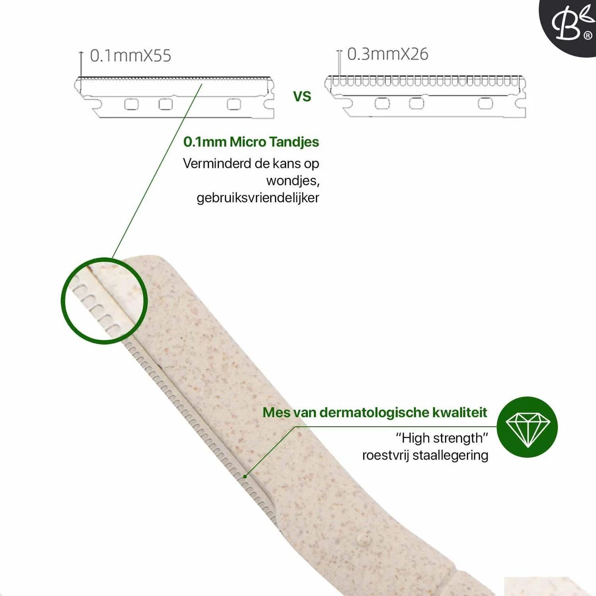 Bamboozy Dermaplaning 3x Wenkbrauw Scheermesje Mesje Van Tarwestro - Scheermes Gezicht Intieme Streek - Wenkbrauw Trimmer Epileren Eyebrow Razor 4 Bamboozy Dermaplaning 3x Wenkbrauw Scheermesje Mesje Van Tarwestro - Scheermes Gezicht Intieme Streek - Wenkbrauw Trimmer Epileren Eyebrow Razor - Afbeelding 2
