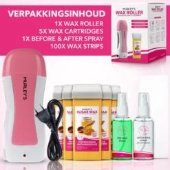 MURLEY'S Wax Apparaat Roll-On Honing Wax Ontharing Set Met 5x Cartridges + Before En After Sprays + 100 Strips- Voor Lichaam En Gezicht - Zwart 16 MURLEY'S Wax Apparaat Roll-On Honing Wax Ontharing Set Met 5x Cartridges + Before En After Sprays + 100 Strips- Voor Lichaam En Gezicht - Zwart -Lichaamsverzorging Winkel 1200x1200 1368