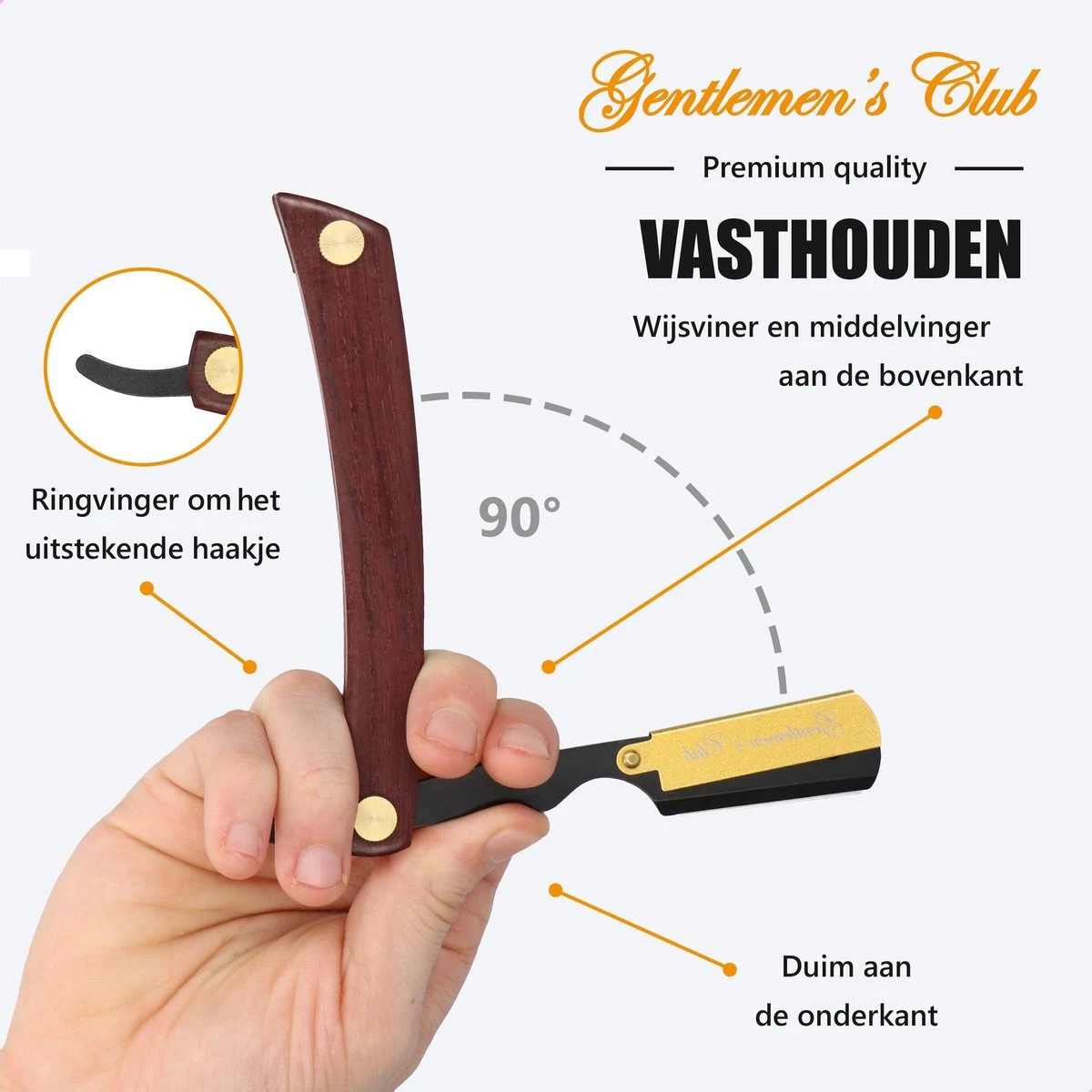 Premium Shavette Open Scheermes Met 20 Scheermesjes - Straight Razor Kappersmes - Barbiersmes - Cut Throat Razor Nekmes - Klassiek Klap Scheermes - Safety Razor Feather Mes 5 Premium Shavette Open Scheermes Met 20 Scheermesjes - Straight Razor Kappersmes - Barbiersmes - Cut Throat Razor Nekmes - Klassiek Klap Scheermes - Safety Razor Feather Mes - Afbeelding 3