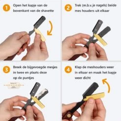 Premium Shavette Open Scheermes Met 20 Scheermesjes - Straight Razor Kappersmes - Barbiersmes - Cut Throat Razor Nekmes - Klassiek Klap Scheermes - Safety Razor Feather Mes 13 Premium Shavette Open Scheermes Met 20 Scheermesjes - Straight Razor Kappersmes - Barbiersmes - Cut Throat Razor Nekmes - Klassiek Klap Scheermes - Safety Razor Feather Mes -Lichaamsverzorging Winkel 1200x1200 1422