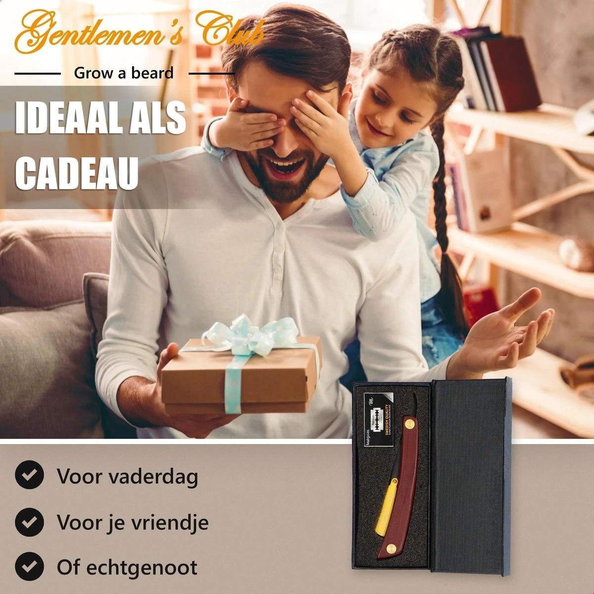 Premium Shavette Open Scheermes Met 20 Scheermesjes - Straight Razor Kappersmes - Barbiersmes - Cut Throat Razor Nekmes - Klassiek Klap Scheermes - Safety Razor Feather Mes 7 Premium Shavette Open Scheermes Met 20 Scheermesjes - Straight Razor Kappersmes - Barbiersmes - Cut Throat Razor Nekmes - Klassiek Klap Scheermes - Safety Razor Feather Mes - Afbeelding 5