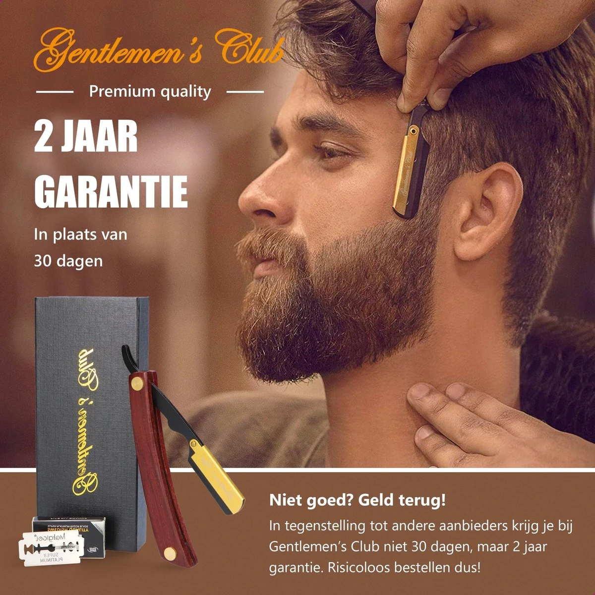 Premium Shavette Open Scheermes Met 20 Scheermesjes - Straight Razor Kappersmes - Barbiersmes - Cut Throat Razor Nekmes - Klassiek Klap Scheermes - Safety Razor Feather Mes 8 Premium Shavette Open Scheermes Met 20 Scheermesjes - Straight Razor Kappersmes - Barbiersmes - Cut Throat Razor Nekmes - Klassiek Klap Scheermes - Safety Razor Feather Mes - Afbeelding 6