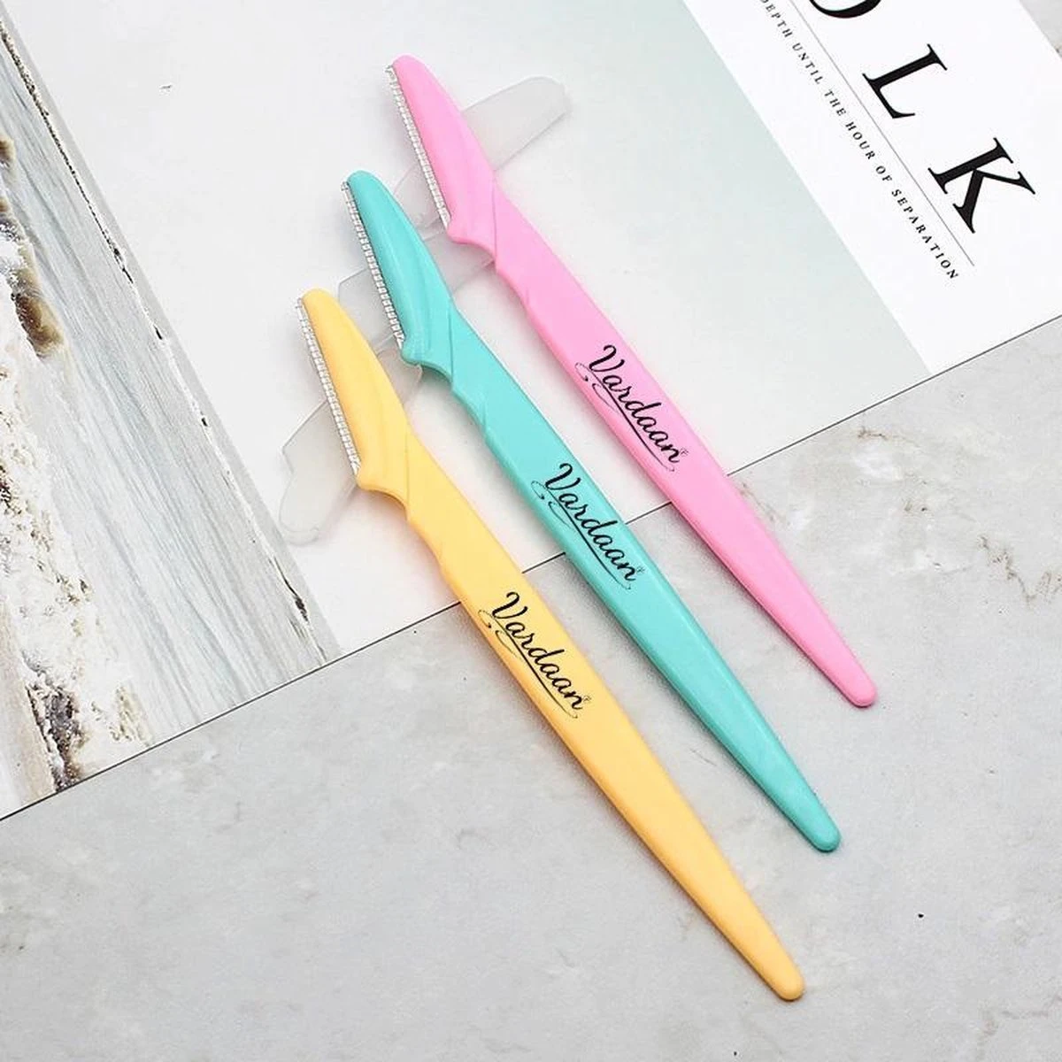 Scheermes Gezicht - Vardaan Scheermes - Scheermes Lippen - Scheermes Wenkbrauw - Wenkbrauw Trimmer - Wenkbrauw Epileren - Gezichts Ontharing - 3 Stuks 3 Scheermes Gezicht - Vardaan Scheermes - Scheermes Lippen - Scheermes Wenkbrauw - Wenkbrauw Trimmer - Wenkbrauw Epileren - Gezichts Ontharing - 3 Stuks