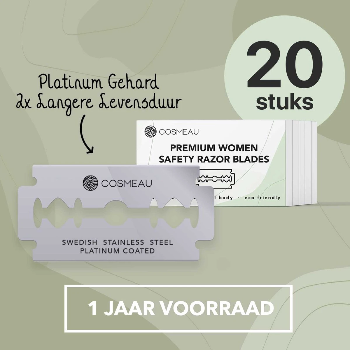 Safety Razor Starterkit Aluminium Voor Vrouw Rose Gold Goud - 20 Mesjes - Scheerkwast - Scheerzeep - Scheren Starterset 11 Safety Razor Starterkit Aluminium Voor Vrouw Rose Gold Goud - 20 Mesjes - Scheerkwast - Scheerzeep - Scheren Starterset - Afbeelding 9