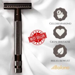 Bolano® Safety Razor Black Metallic + 25 Double Edge Scheermesjes - Klassiek Scheermes Voor Mannen En Vrouwen - Messing 18 Bolano® Safety Razor Black Metallic + 25 Double Edge Scheermesjes - Klassiek Scheermes Voor Mannen En Vrouwen - Messing -Lichaamsverzorging Winkel 1200x1200 1570