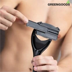 GREENGOODS® - Opklapbaar Scheerapparaat Voor Rug En Lichaam - Rug Scheren - Back Shaver - Rug Scheermes - Dubbele Scheerbladen - Rughaar Verwijderaar -Lichaamsverzorging Winkel 1200x1200 1588