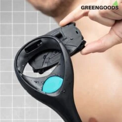 GREENGOODS® - Opklapbaar Scheerapparaat Voor Rug En Lichaam - Rug Scheren - Back Shaver - Rug Scheermes - Dubbele Scheerbladen - Rughaar Verwijderaar -Lichaamsverzorging Winkel 1200x1200 1590