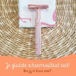 Bamboozy Safety Razor + 10 Scheermesjes Aluminium Rose Gold Goud Unisex Voor Vrouwen Scheermes -Lichaamsverzorging Winkel 1200x1200 1602