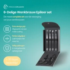 FreshDragon Pincet Epileer Set - Met Wenkbrauw Schaartje En Mesje - Tweezer 15 FreshDragon Pincet Epileer Set - Met Wenkbrauw Schaartje En Mesje - Tweezer -Lichaamsverzorging Winkel 1200x1200 1655