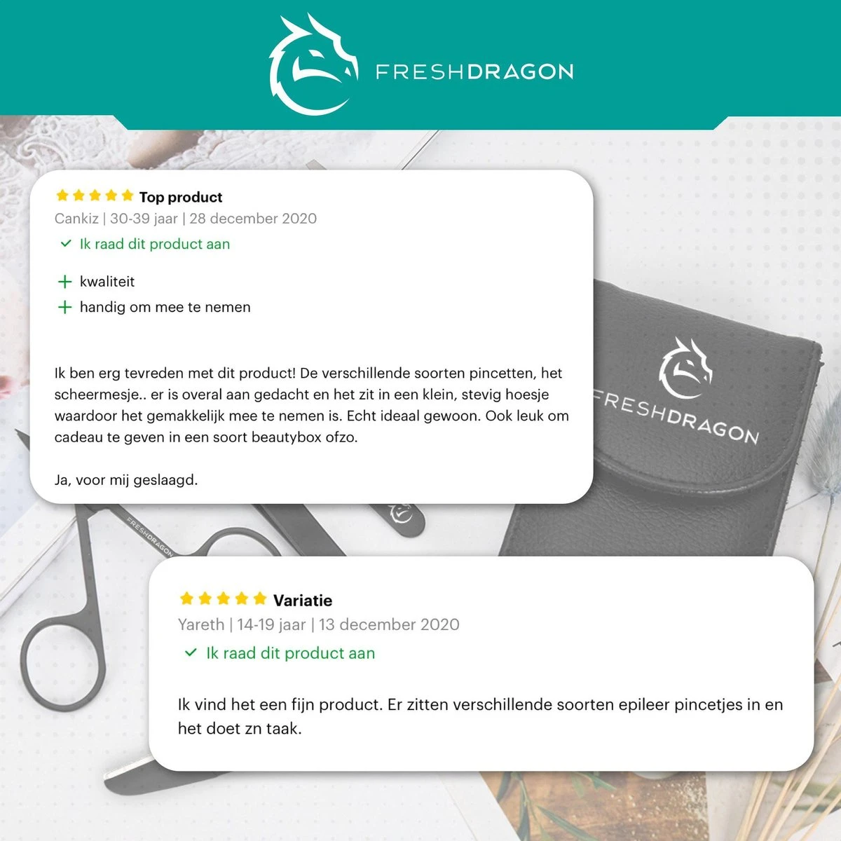 FreshDragon Pincet Epileer Set - Met Wenkbrauw Schaartje En Mesje - Tweezer 9 FreshDragon Pincet Epileer Set - Met Wenkbrauw Schaartje En Mesje - Tweezer - Afbeelding 7