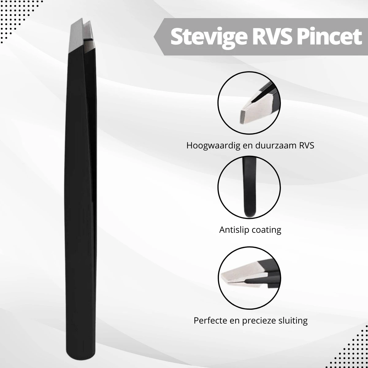 AdroitGoods Pincet Epileer - Slanted - RVS - Professioneel 8 AdroitGoods Pincet Epileer - Slanted - RVS - Professioneel - Afbeelding 6