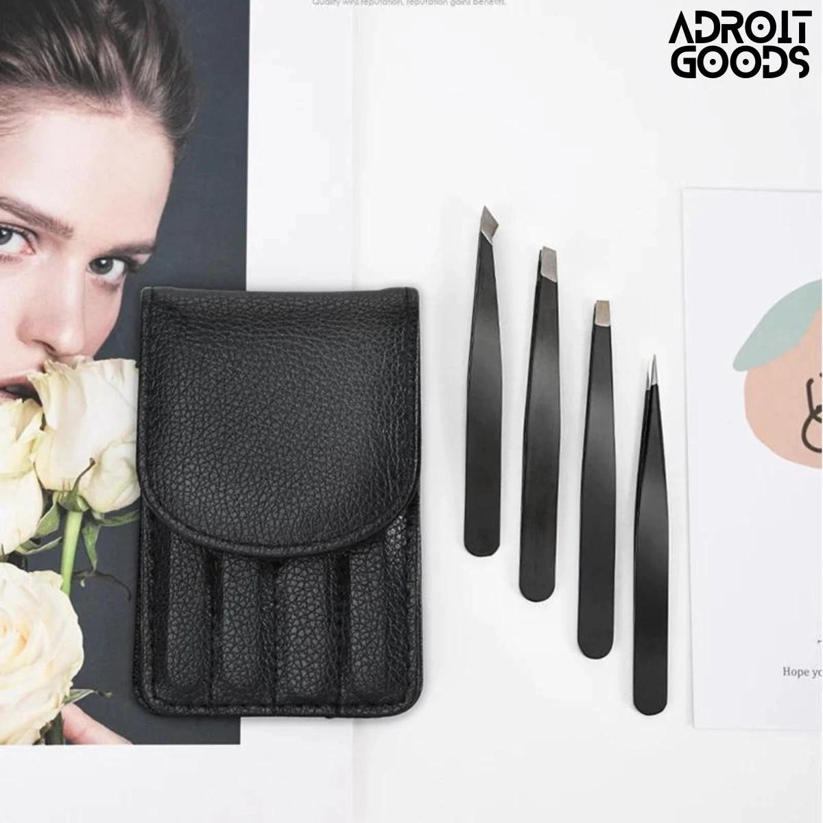 AdroitGoods Pincet Epileer Set - 4 Delig 7 AdroitGoods Pincet Epileer Set - 4 Delig - Afbeelding 5