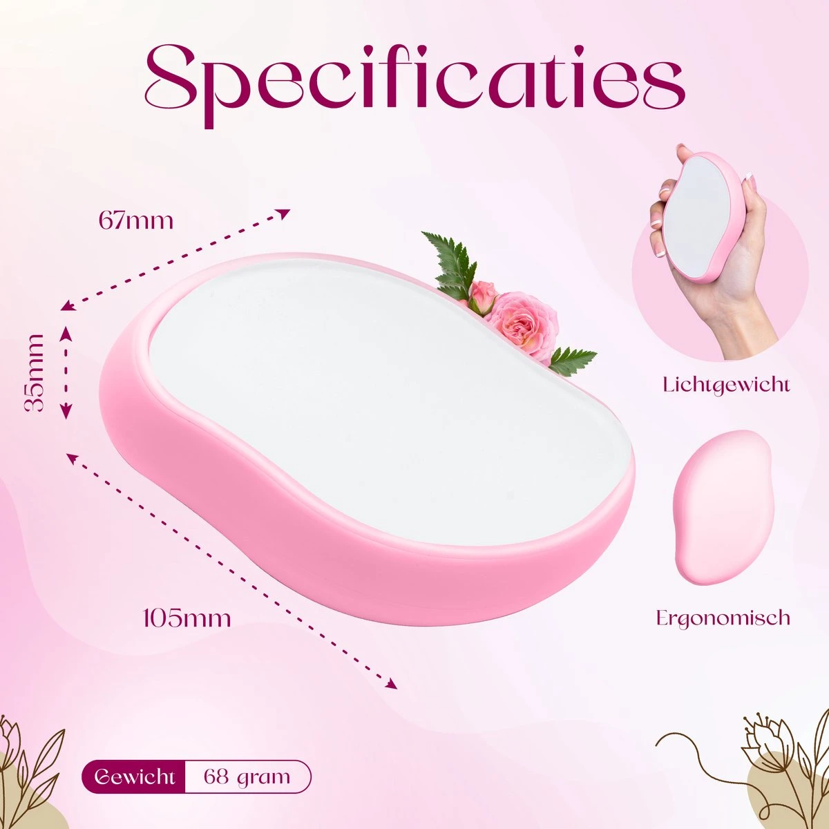 Agellic® Crystal Hair Removal – Hair Remover – Crystal Hair Remover – TikTok – Scrubi – Pijnloze Epilator – Scrubbi – Kristalpad – Haarverwijderaar Voor Vrouwen – Crystal Hair Eraser – Roze 7 Agellic® Crystal Hair Removal – Hair Remover – Crystal Hair Remover – TikTok – Scrubi – Pijnloze Epilator – Scrubbi – Kristalpad – Haarverwijderaar Voor Vrouwen – Crystal Hair Eraser – Roze - Afbeelding 5
