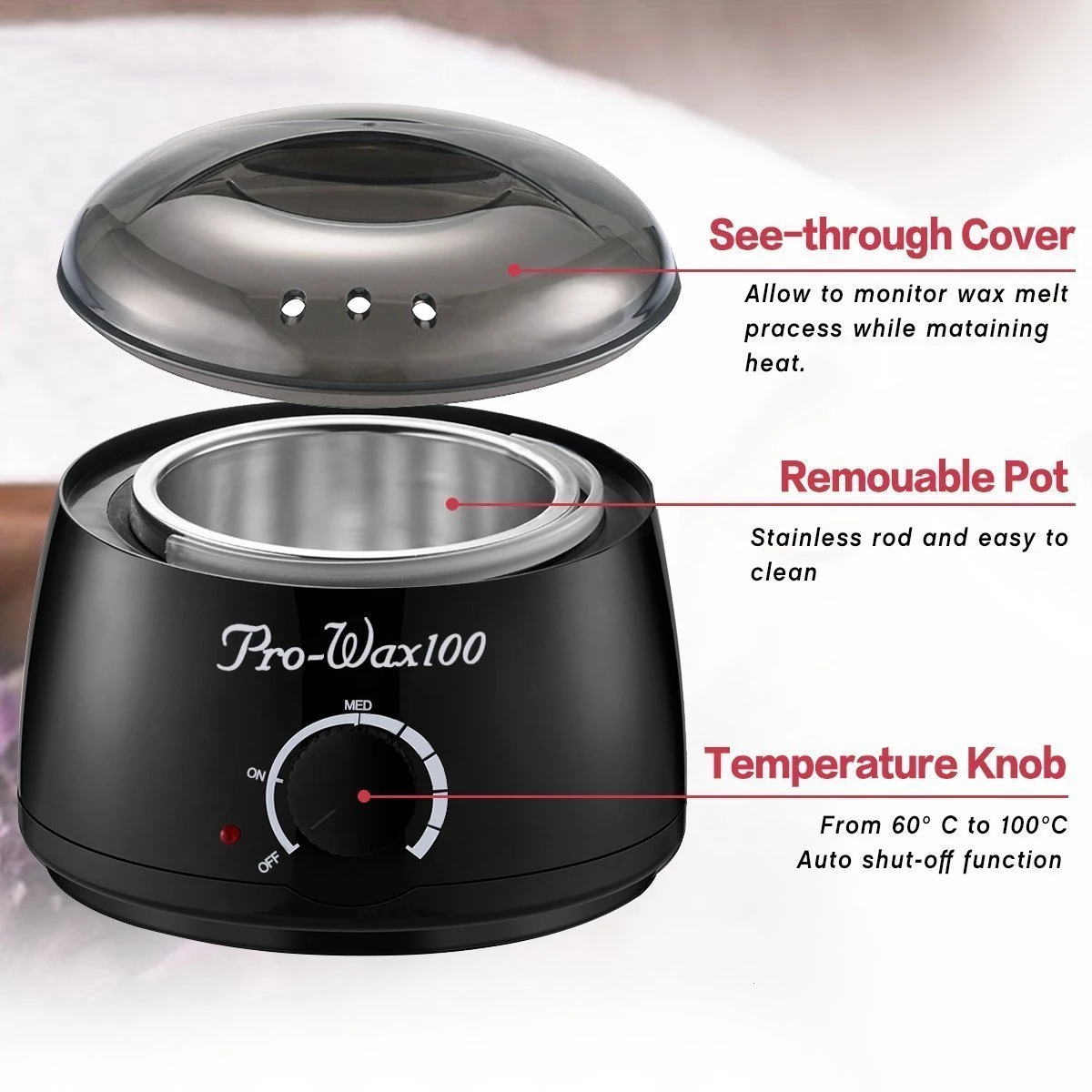 IGOODS Harsontharing - Ontharingstool - Waxen Of Harsen Met De Wax Verwarmer -Zwart 4 IGOODS Harsontharing - Ontharingstool - Waxen Of Harsen Met De Wax Verwarmer -Zwart - Afbeelding 2