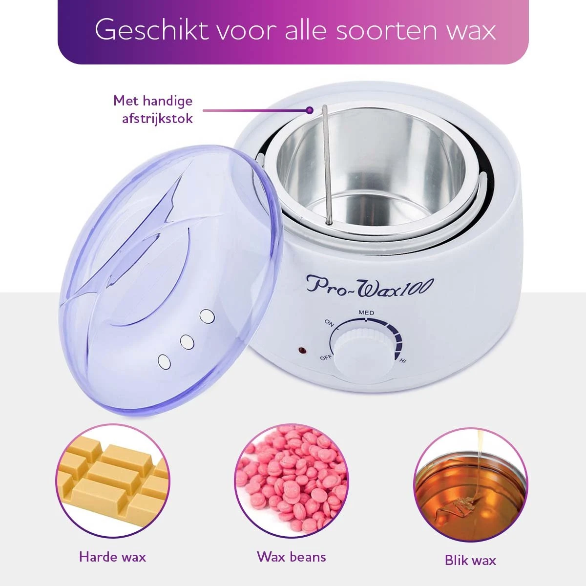 Wax Apparaat Voor Ontharen Van Lichaam - Wax Verwarmer - Wit 7 Wax Apparaat Voor Ontharen Van Lichaam - Wax Verwarmer - Wit - Afbeelding 5