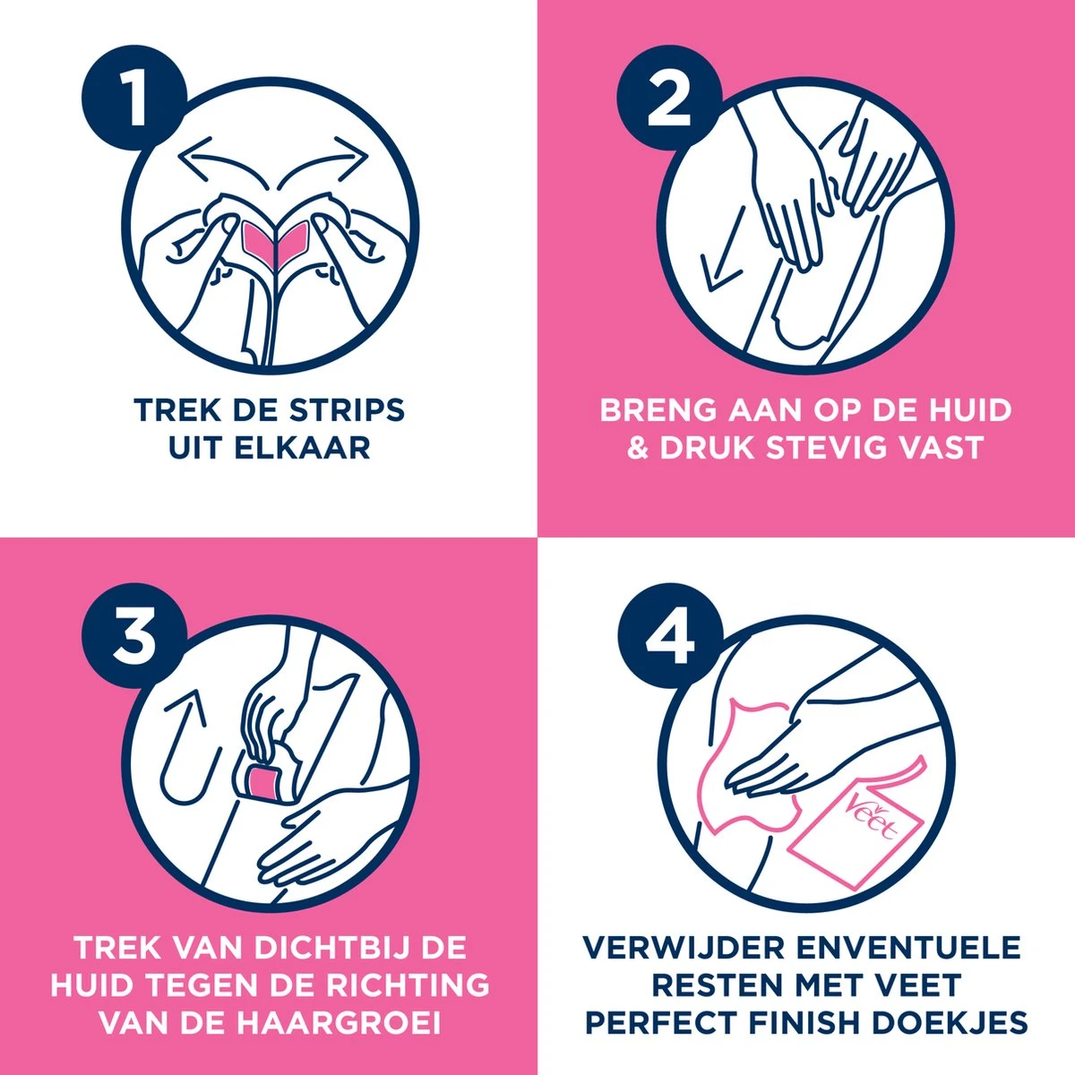 Veet - Ontharingsstrips - Benen & Lichaam - Gevoelige Huid - Easy-Gelwax - 40 Stuks 8 Veet - Ontharingsstrips - Benen & Lichaam - Gevoelige Huid - Easy-Gelwax - 40 Stuks - Afbeelding 6