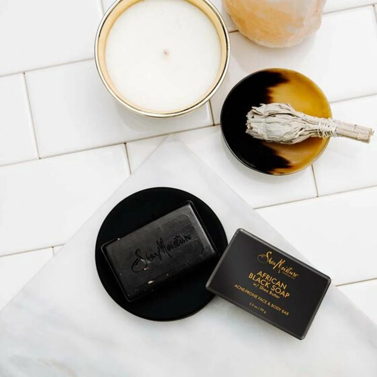 Shea Moisture African Black Soap - Soap Bar - 230 Gr 5 Shea Moisture African Black Soap - Soap Bar - 230 Gr - Afbeelding 3