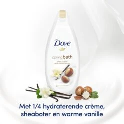 Dove Caring Bath Sheaboter & Vanille Badcrème - 6 X 450 Ml - Voordeelverpakking 12 Dove Caring Bath Sheaboter & Vanille Badcrème - 6 X 450 Ml - Voordeelverpakking -Lichaamsverzorging Winkel 1200x1200 2139