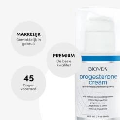 Biovea – Natuurlijke Progesteron Crème – Vermindert Opvliegers, Symptomen Van PMS En Normaliseert Menstruatiecycli – Bouwsteen Voor De Belangrijkste Hormonen – Verhoogt Het Gevoel Van Welzijn – 45 Dagen Voorraad (59 Ml.) -Lichaamsverzorging Winkel 1200x1200 2538