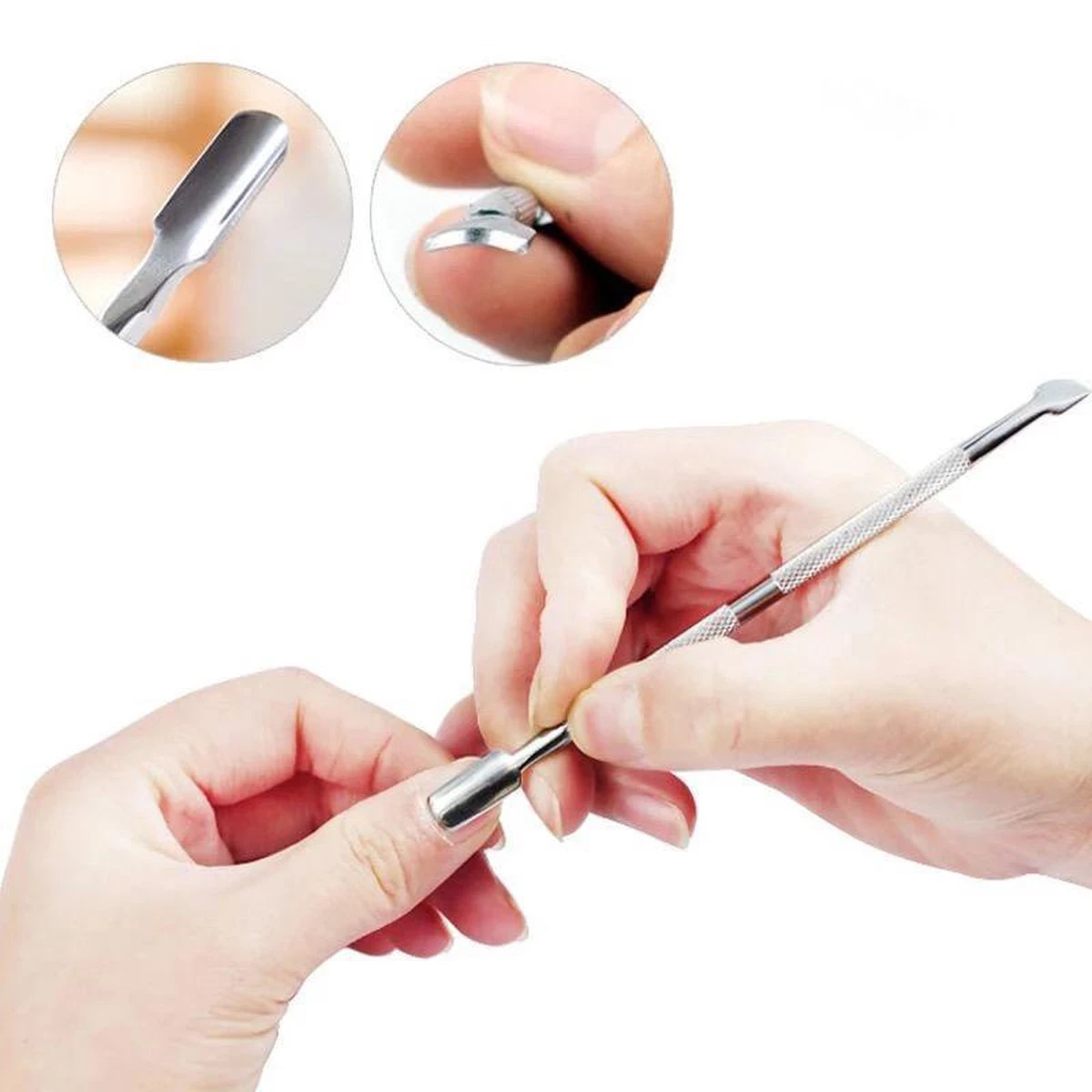BenjaBeauty Bokkepootje Nagels - Schraper - Cuticle Pusher - Bokkenpootje Nagels - Cuticle Remover - Pedicure - Manicure 9 BenjaBeauty Bokkepootje Nagels - Schraper - Cuticle Pusher - Bokkenpootje Nagels - Cuticle Remover - Pedicure - Manicure - Afbeelding 7