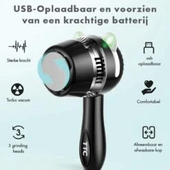 TTC - Elektrische Eeltverwijderaar - Stofzuigfunctie - 3 Snelheden - Inclusief 3 Vijlschijven & Borstel USB-Oplaadbaar -- Voetverzorging - Voetvijl Elektrisch - Pedicureset Elektrisch Voeten -Moederdag 13 TTC - Elektrische Eeltverwijderaar - Stofzuigfunctie - 3 Snelheden - Inclusief 3 Vijlschijven & Borstel USB-Oplaadbaar -- Voetverzorging - Voetvijl Elektrisch - Pedicureset Elektrisch Voeten -Moederdag -Lichaamsverzorging Winkel 1200x1200 280