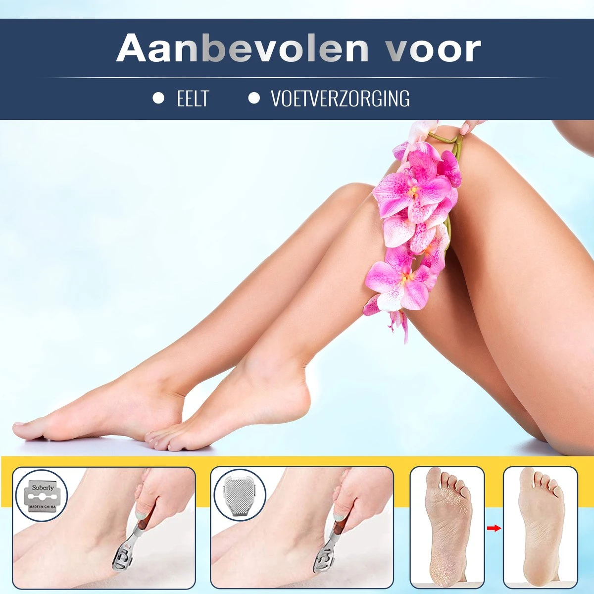 Pedicureset Professioneel - Pedicure Eeltmesjes - Eelt Verwijderaar Pedicure Set - Eeltverwijderaar Voetvijl - Eeltschraper - Eeltschaaf - Eeltrasp 7 Pedicureset Professioneel - Pedicure Eeltmesjes - Eelt Verwijderaar Pedicure Set - Eeltverwijderaar Voetvijl - Eeltschraper - Eeltschaaf - Eeltrasp - Afbeelding 6