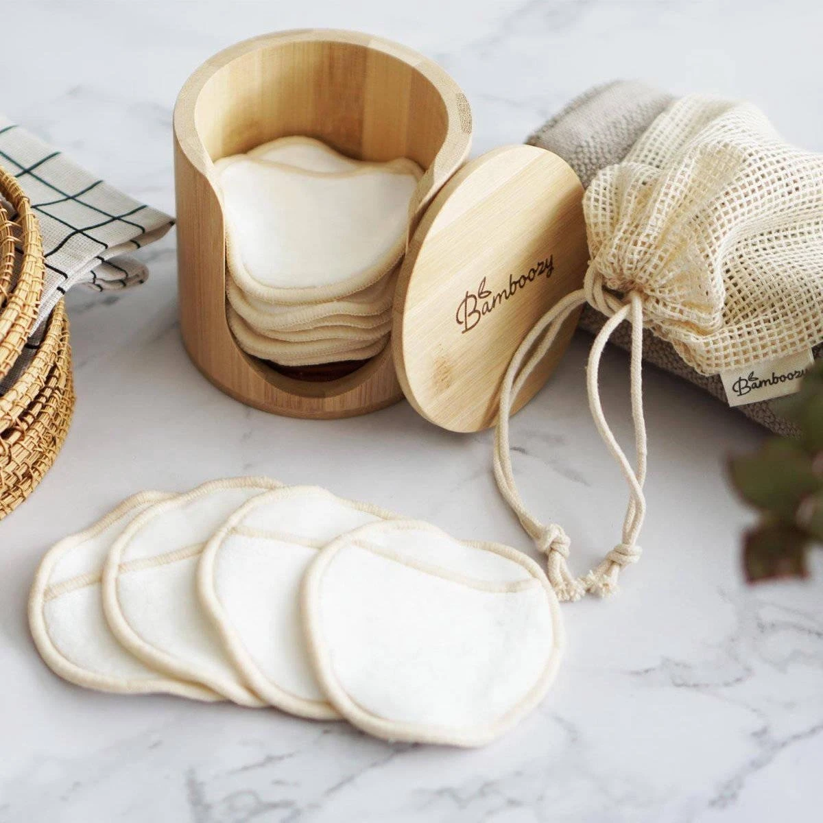 16 Herbruikbare Wattenschijfjes + Bamboe Houder - 12x Dagelijks 4x Scrub 4 Laags - Wasbare Wattenschijfjes Makeup Pads Zero Waste 17 16 Herbruikbare Wattenschijfjes + Bamboe Houder - 12x Dagelijks 4x Scrub 4 Laags - Wasbare Wattenschijfjes Makeup Pads Zero Waste - Afbeelding 15