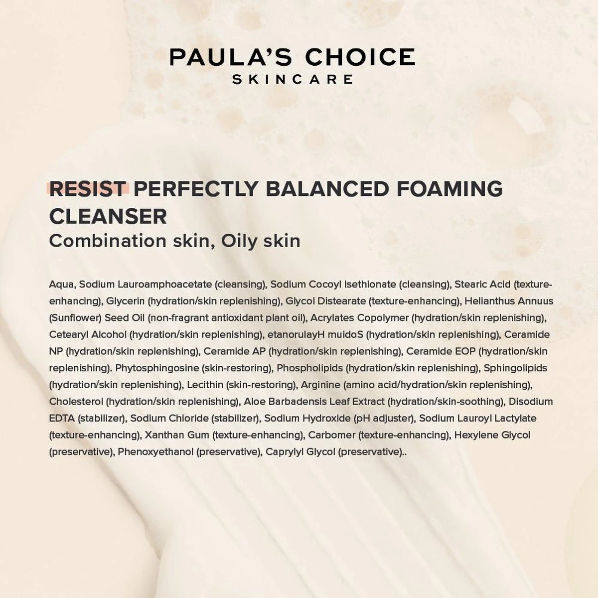 Paula's Choice RESIST Anti-Aging Foaming Gezichtsreiniger - Gecombineerde & Vette Huid - 190 Ml 6 Paula's Choice RESIST Anti-Aging Foaming Gezichtsreiniger - Gecombineerde & Vette Huid - 190 Ml - Afbeelding 4