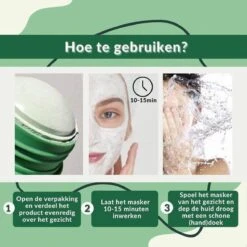 MENGSIQI - Green Mask Stick - Huidverzorging - Gezichtsmasker - Kleimasker - Mee Eters & Acne Verwijderen - Acne Verzorging - Vette Huid - Mee-eter Verwijderaar - Poriën Reiniger -Blackhead - Unisex - Verzachtend -Verkoelend - Dermatologisch Getest -Lichaamsverzorging Winkel 1200x1200 543