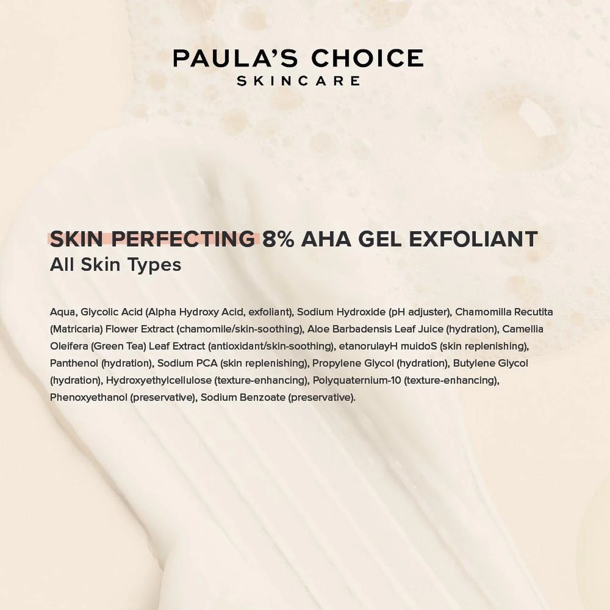 Paula's Choice SKIN PERFECTING 8% AHA Gel Exfoliant - Met Glycolzuur - Alle Huidtypen - Mini 15 Ml 6 Paula's Choice SKIN PERFECTING 8% AHA Gel Exfoliant - Met Glycolzuur - Alle Huidtypen - Mini 15 Ml - Afbeelding 4