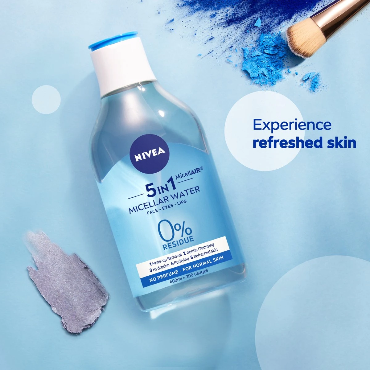 NIVEA Essentials Verfrissend & Verzorgend Micellair Water Normale Huid - 400 Ml 7 NIVEA Essentials Verfrissend & Verzorgend Micellair Water Normale Huid - 400 Ml - Afbeelding 5