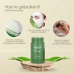 Green Mask Stick | Gezichtsmasker | Mee Eters Verwijderen | Blackhead Remover | De Originele Green Mask Stick | Groene Thee | Huidverzorging | -Lichaamsverzorging Winkel 1200x1200 594