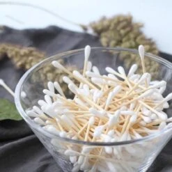 Merkloos Wattenstaafjes Hout - 100 St -Lichaamsverzorging Winkel 1200x1200 640