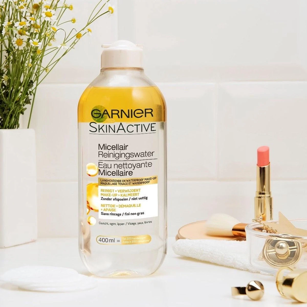 Garnier SkinActive Micellair Reinigingswater - 3 X 400 Ml - Voordeelverpakking 12 Garnier SkinActive Micellair Reinigingswater - 3 X 400 Ml - Voordeelverpakking - Afbeelding 10