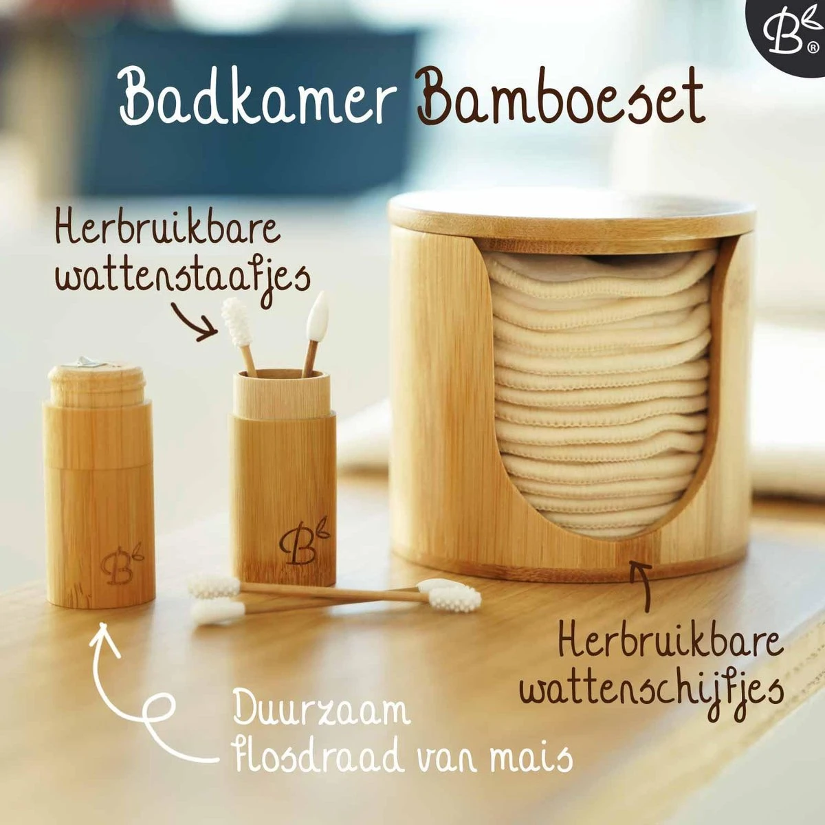 Bamboozy Losse Bamboehouder Voor Wasbare Wattenschijfjes Herbruikbare Wattenschijfjes Houder - Wattenschijfjeshouder - Bamboe Wattenschijfjeshouder 7 Bamboozy Losse Bamboehouder Voor Wasbare Wattenschijfjes Herbruikbare Wattenschijfjes Houder - Wattenschijfjeshouder - Bamboe Wattenschijfjeshouder - Afbeelding 5