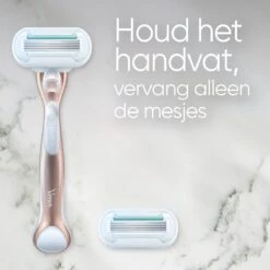 Gillette Venus Deluxe Smooth Sensitive - Scheersysteem Voor Vrouwen - RoseGold - 1 Handvat - 1 Navulmesje - 1 Scheermesje -Lichaamsverzorging Winkel 1200x1200 874