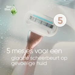 Gillette Venus Deluxe Smooth Sensitive - Scheersysteem Voor Vrouwen - RoseGold - 1 Handvat - 1 Navulmesje - 1 Scheermesje -Lichaamsverzorging Winkel 1200x1200 875