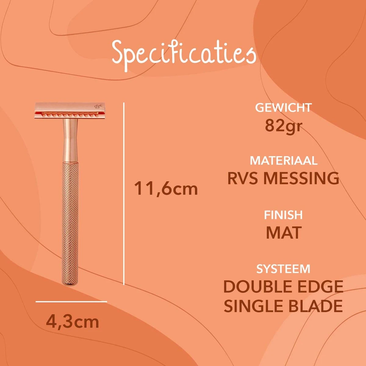 Bamboozy Safety Razor RVS + 20 Scheermesjes Rose Gold Goud Voor Vrouwen Dames Zero Waste Duurzaam Scheermesje Veiligheidsscheermes 14 Bamboozy Safety Razor RVS + 20 Scheermesjes Rose Gold Goud Voor Vrouwen Dames Zero Waste Duurzaam Scheermesje Veiligheidsscheermes - Afbeelding 12