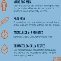 NO HAIR CREW - Ontharingscreme Mannen - Lichaam - Men - Ontharing Mannen -Lichaamsverzorging Winkel 1200x1200 927
