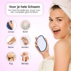 Cheveux Crystal Hair Removal – Scrubi - Kristal Ontharing Benen – Kristalpad Haarverwijderaar Voor Vrouwen – Hair Eraser – Bleame -Lichaamsverzorging Winkel 1200x1200 987