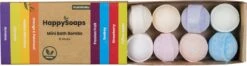 HappySoaps Mini Bath Bombs - Tropical Fruits - 8 Bruisballen In Verschillende Tropische Geuren - 100% Plasticvrij, Vegan & Natuurlijk 18 HappySoaps Mini Bath Bombs - Tropical Fruits - 8 Bruisballen In Verschillende Tropische Geuren - 100% Plasticvrij, Vegan & Natuurlijk -Lichaamsverzorging Winkel 1200x323 1